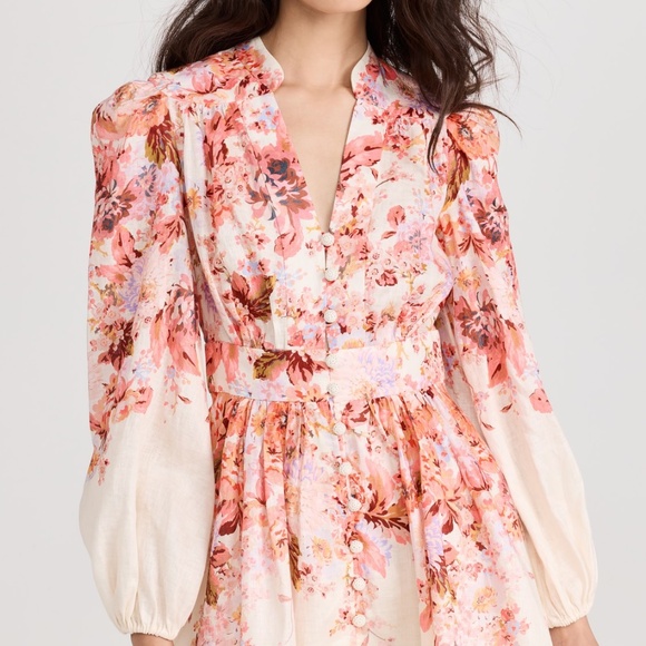 Zimmermann Devi Plunge Mini Dress AU 3. US Size 10 BNWT - Picture 10 of 15